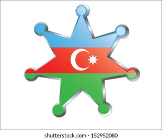 medal with the national flag of Azerbaijan State