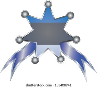 medal with the national flag of Estonia