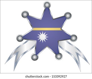 medal with the national flag of Nauru