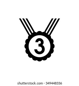 medal number third icon