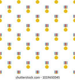 Medal pattern seamless in flat style for any design