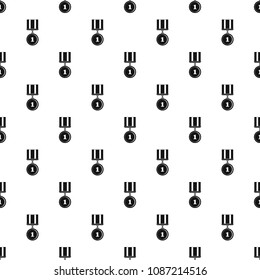 Medal pattern vector seamless repeating for any web design
