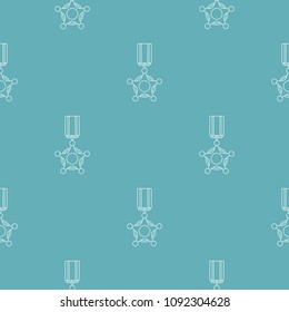 Medal pattern vector seamless repeating for any web design