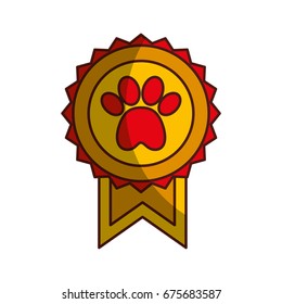 medal with paw icon