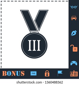 Medal. Perfect icon with bonus simple icons