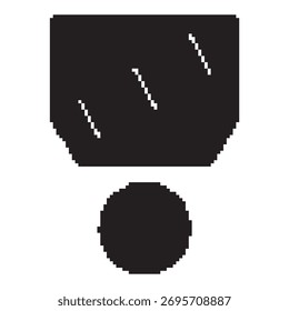 medal pixel icon, 8-bit. Vector illustration on a white background.