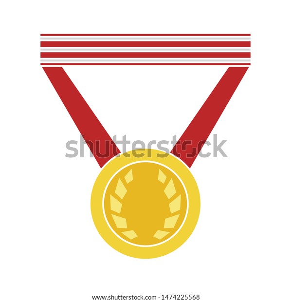 メダル賞のアイコン メダル賞のベクター画像アイコンの平らなイラスト メダル賞記号 のベクター画像素材 ロイヤリティフリー