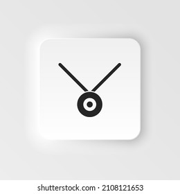 Medal, prize icon - Vector. Simple element illustration from UI concept. Medal, prize icon neumorphic style vector icon