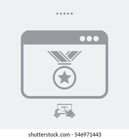Medal prize - Vector icon for computer website or application
