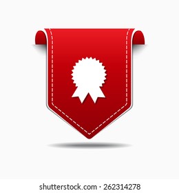 Medal Red Vector Icon Design