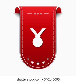 Medal Red Vector Icon Design