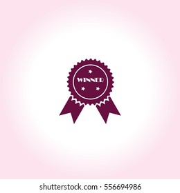 Medal Reward or Honor Vector Icon.