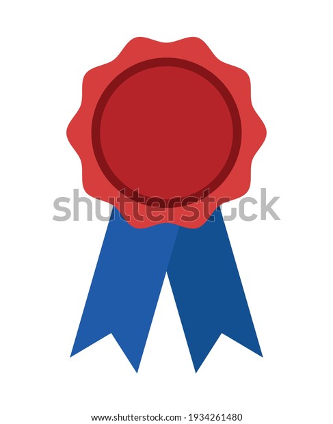 medal ribbon award isolated icon vector\
illustration design