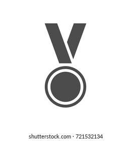 Medal with ribbon icon