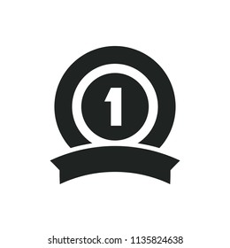 medal ribbon vector icon