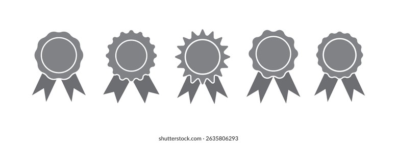 Medal or rosette icon symbol sign, vector illustration