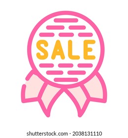 medal sale color icon vector. medal sale sign. isolated symbol illustration