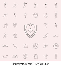 medal shield icon. Army icons universal set for web and mobile