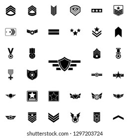 medal shield icon. Army icons universal set for web and mobile