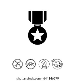 Medal simple icon