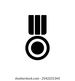 Medal simple icon, vector. Flat design. White background.ai