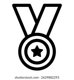 Medaille Einfache Vektorsymbol-Sammlung