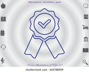 medal, stamp, icon, vector illustration eps10