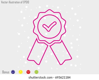 medal, stamp, icon, vector illustration eps10