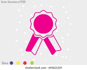 medal, stamp, icon, vector illustration eps10