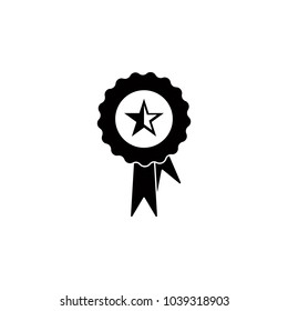 medal with a star icon. Element of medal and awards for mobile concept and web apps. Thin line  icon for website design and development, app development. Premium icon on white background