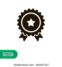 Medal with star sign