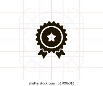 Medal with star sign