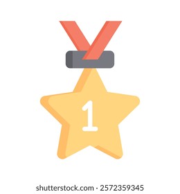 Medal with a star, symbolizing recognition of achievement