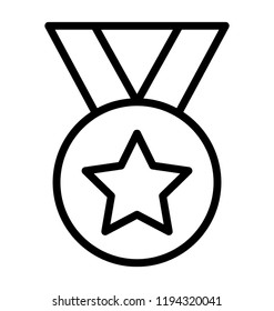 A medal for success and achievement 