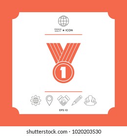 Medal symbol Icon