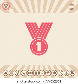 Medal symbol Icon