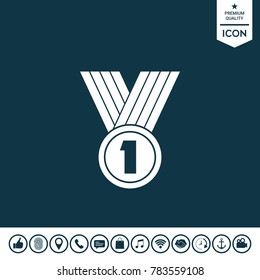 Medal symbol Icon