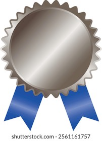 Medal with tape on a whtie background