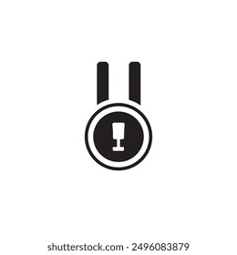 Icono de Plantilla de medalla. Signo, símbolo o logotipo de la ilustración de la forma del premio