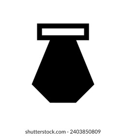 Medal template icon vector. Award shape illustration sign. Medal laser cutting symbol or logo.