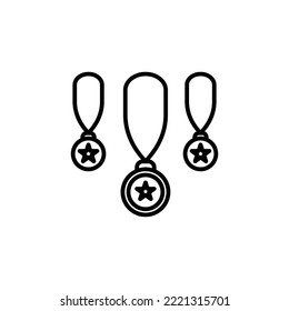 Medal theme icon suitable for web, application or additional components for your project