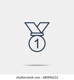 medal thin line icon
