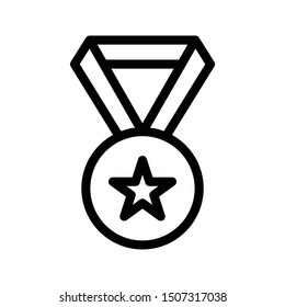 medal thin line vector icon