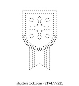 Medal tracing worksheet for kids