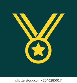 Medal trendy artwork good abstract vector illustration colorful applied design.eps