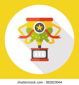 medal trophy flat icon