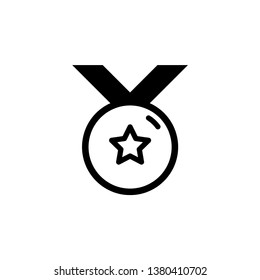Medal Trophy Icon Vector