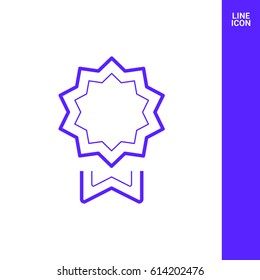 medal trophy line vector icon