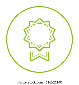medal trophy line vector icon