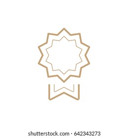medal trophy line vector icon